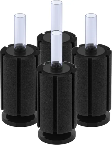 Vista 10 de Pawfly Paquete de 4 filtros de esponja nano bio para acuario, camarones betta fritos silenciosos y filtro de espuma de peces pequeños para peceras