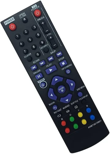 Vista 6 de AKB73615801 - Control remoto de repuesto para LG Blu-Ray DVD Player BP125 BD220 BD630 BP125N BP135W-N BP200 BP220 BP320N BP120N BP120N BP320N BP320N