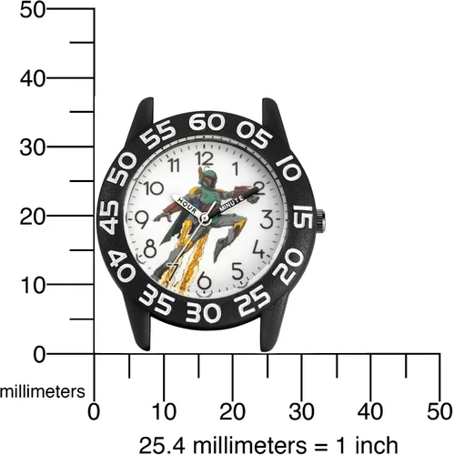 Vista 5 de STAR WARS Reloj de profesor de tiempo plástico para niños, reloj analógico de correa de nailon de cuarzo, Camo, Plástico