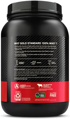 Vista 10 de Optimum Nutrition Estándar dorado 100% Proteína de Suero de Leche en Polvo, Pie de lima, 1.8 Libra