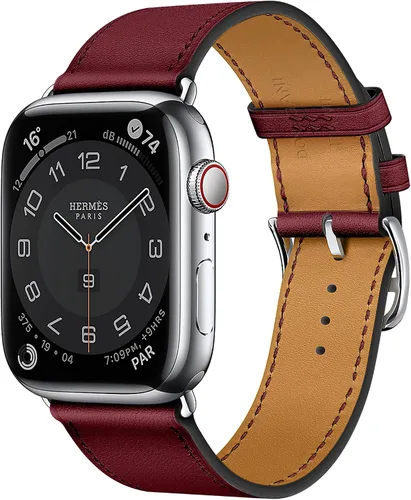 Vista 43 de LB1 - Correa de cuero para Apple Watch para mujeres y hombres, SE Ultra 2 de 1.575 in 1.732 in 1.811 in 1.654 in 1.772 in 1.614 in 1.496 in 1.929 in