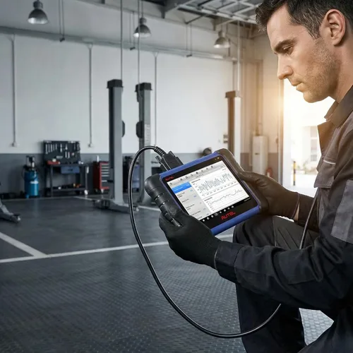 Vista 7 de Autel Scanner IM508S OBD2 escáner, servicio de más de 40 años, herramienta de diagnóstico de todo el sistema 2026 Bidirectional 3000+ Active Test