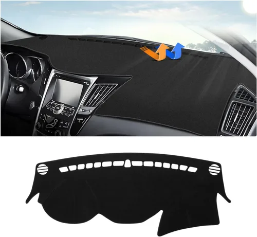 Vista 26 de Autorder Cubierta de salpicadero para Hyundai Sonata 2009 2010 Accesorios Dash Cover Upgrade Flannel Dash Mat Parasol Protector de rayos UV