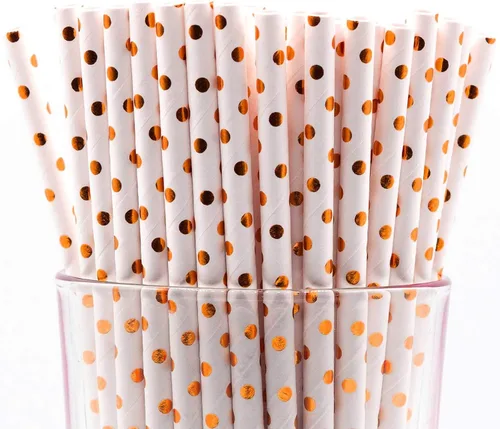 Vista 27 de Paquete de 300 pajitas de papel biodegradables de 4 capas de espirales azul cielo (compostables, no tóxicas, sin BPA)