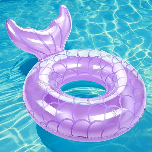 Vista 20 de MoKo Anillo de natación inflable, lindo flotador de piscina, decoración de tubo, tubos de natación, piscina al aire libre, playa, flotadores