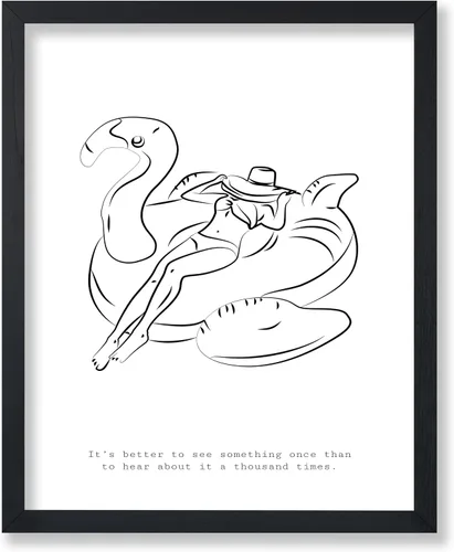 Vista 103 de Poster Master Swan Floaty Poster - Retro Woman Print - Pool Art - Swimming Illustration - Line Sketch - Abstract Design - Chic Boho Decor - Great