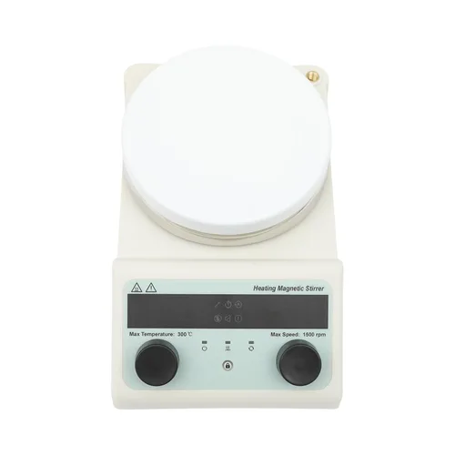 Vista 5 de Agitador eléctrico de 5L Máquina de agitación magnética de 320 W con pantalla LCD, agitadores de placa de calefacción de laboratorio digital
