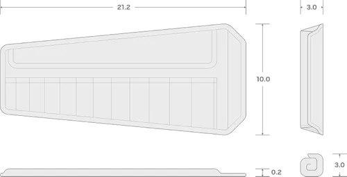 Vista 5 de TEKTON Funda para llave de cabeza angular de 12 herramientas (rojo, 0.315-0.748 in) OTP21201 Fabricado en Estados Unidos