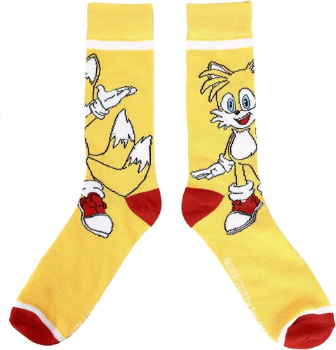 Vista 5 de Bioworld Sonic the Hedgehog Athletic Crew Socks for Men