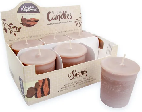 Vista 14 de Apple Harvest - Velas votivas de soja, perfumadas con aceites de fragancia naturales, 6 repuestos de velas votivas naturales beige, colección