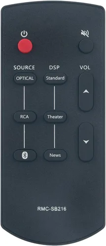 Vista 7 de RMC-SB216 RMCSB216 Reemplazo de control remoto apto para Insignia SB216 Mini 2.0 Barra de sonido NSSB216 NS-SB216 NS-SB216-VG SB216 Barra de sonido