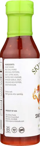 Vista 4 de Sky Valley Salsa de chile dulce – Calor suave, salsa de chile dulce tailandesa, utilizada como salsa de huevo o salsa de inmersión de rollo