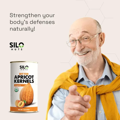 Vista 7 de SILO Nuts Núcleos de albaricoque amargo orgánico - 16 oz Semillas de albaricoque amargo orgánico certificado USDA - Natural y sin OMG, núcleos