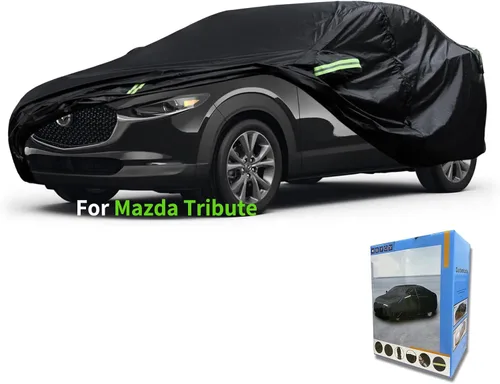 Vista 10 de Funda para automóvil Mazda, impermeable para todo tipo de clima, protección UV, resistente al viento, para todo tipo de clima, protección UV