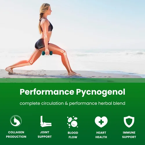 Vista 4 de NutraChamps Pycnogenol Extracto de corteza de pino marítimo francés, complejo de circulación premium, flujo sanguíneo, producción de óxido nítrico