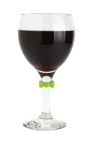Vista 3 de Joie Juego de 6 dijes de bebida y vino con pajarita, multicolor