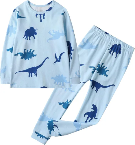 Vista 18 de Owlivia Conjunto de pijama para niños pequeños de 12 meses a 8 años Conejo A-gris