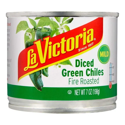 Vista 11 de La Victoria Fire Roasted Diced Green Chiles Mild, 4 Ounce (Pack of 24)