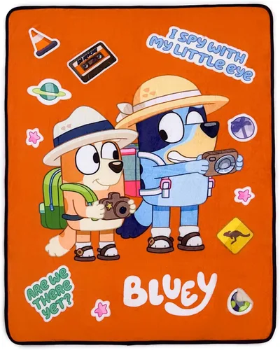 Vista 5 de Northwest Manta Bluey con tacto de seda, 46 x 60 pulgadas, Road Trip