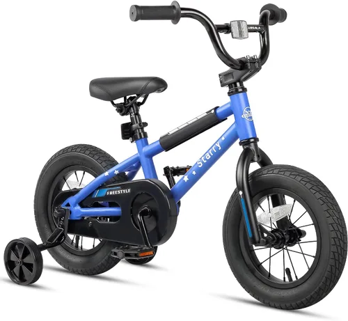 Vista 30 de cubsala Bicicleta para niños de 12, 14, 16, 18 pulgadas, estilo BMX, con ruedas de entrenamiento, freno para niños de 2 a 10 años, varios