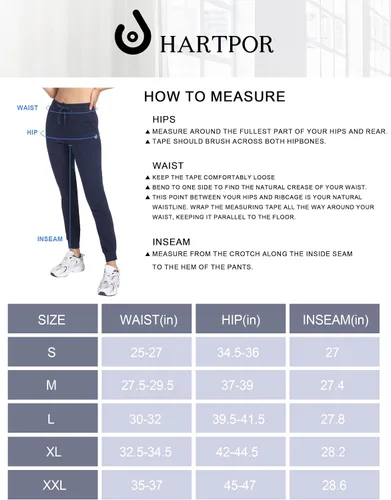Vista 7 de HARTPOR Pantalones deportivos de algodón para mujer, pantalones deportivos para yoga, pantalones deportivos casuales para correr con bolsillos