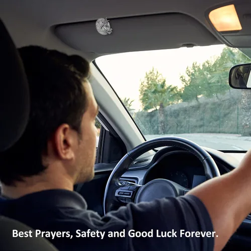 Vista 3 de Clip de visera de ángel de la guarda, accesorios de automóvil, regalos de seguridad para nuevos conductores, adolescentes, niños, padres, familiares