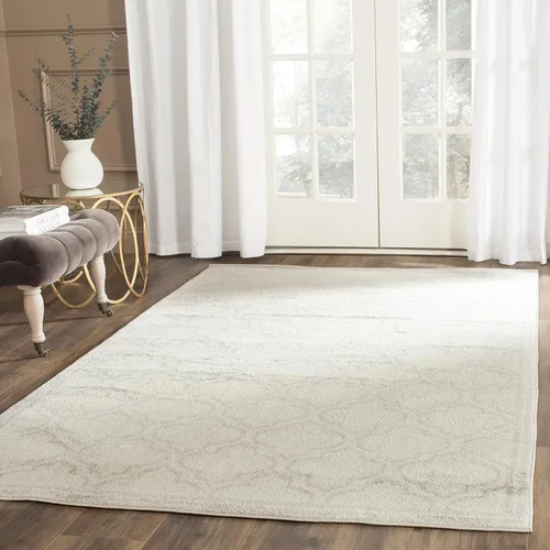 Vista 19 de Safavieh Amherst Collection Tapete AMT412A para interiores/exteriores de color marfil y verde claro, Polipropileno