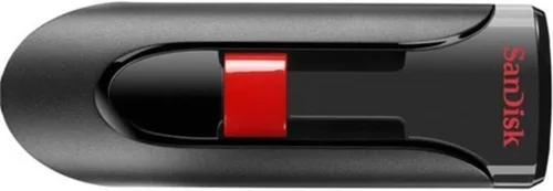 Vista 25 de SanDisk Unidad flash USB 2.0 Cruzer Glide de 32 GB - SDCZ60-032G-B35, rojo