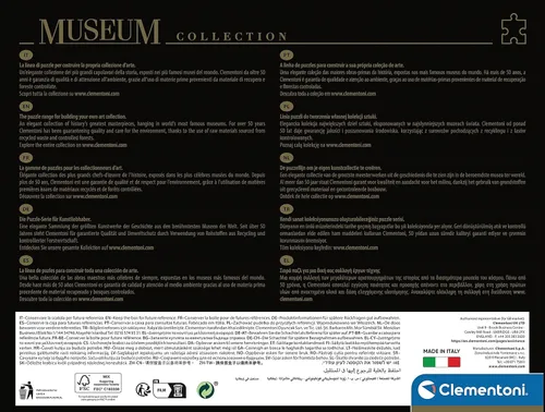 Vista 3 de Clementoni - 39765 - Colección del Museo - Caravaggio, Bacchus - 1000 Piezas - Rompecabezas para adultos, Arte, Puzzle Pinturas famosas, Cuadros