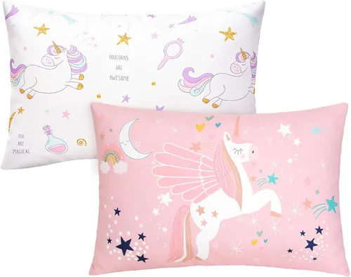 Vista 10 de UOMNY Fundas de almohada para niñas pequeñas 13X18 12x16 14x19 Funda de almohada para bebé con mariposa, paquete de 2, fundas de almohada pequeñas