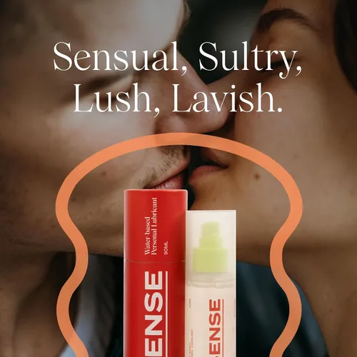 Vista 7 de Sense Lubricante a base de agua, lubricante suave y sedoso para hombres y mujeres, lubricante a base de agua de larga duración, insípido e inodoro
