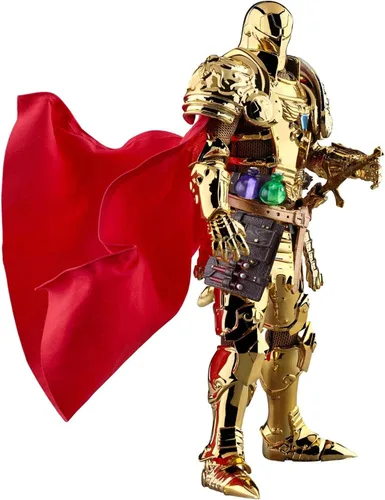 Vista 6 de Marvel: Medieval Knight Iron Man DAH-046SP Golden PX Figura de acción