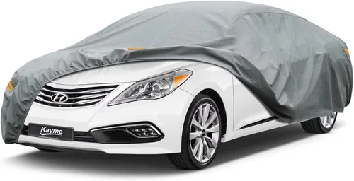 Vista 41 de Kayme Funda de Coche de Servicio Pesado Impermeable para Todo Tipo de Clima, Ajuste Personalizado para Tesla Model S, Cubierta Exterior Completa