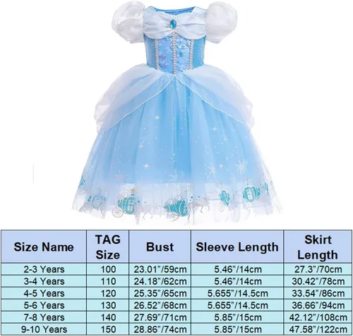 Vista 2 de Disfraz de princesa para niños y niñas + accesorios para carnaval de Halloween
