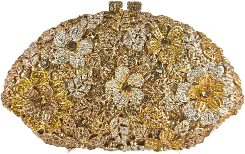 Vista 33 de Boutique De FGG Bolso de noche de flores de embrague de cristal de lujo para mujer, bolso de boda nupcial, bolso