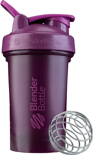 Vista 22 de [Usado] BlenderBottle Classic V2 - Botella mezcladora perfecta para batidos de proteínas y preentrenamiento, 20 onzas, color negro