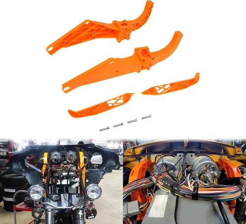 Vista 2 de Soportes de carenado interior de murciélago para Harley Touring Electra Glide Street Glide Tri Glide 1996-2013