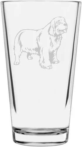 Vista 208 de Podenco Canario - Vaso de pinta de 16 onzas con temática de perro personalizado