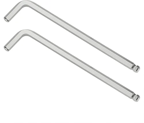 Vista 9 de 2 llaves Allen de extremo de bola de 1/4 pulgadas, llave hexagonal interna SAE, herramienta de reparación de brazo largo en forma de L, CR-V