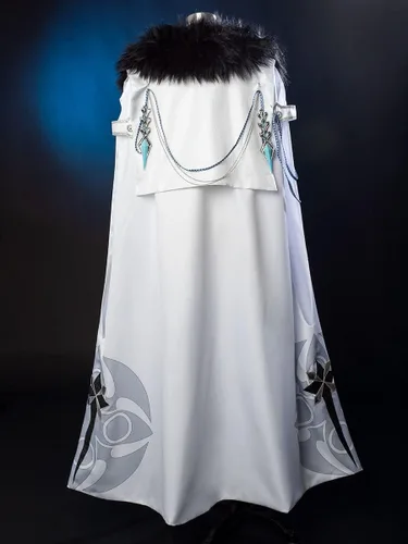 Vista 4 de Fatui Capa Genshin Impact Fatui Harbinger Capa The Doctor Dottore Cosplay Cape C07575 Talla XL