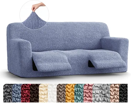 Vista 39 de PAULATO BY GA.I.CO. Funda para sillón reclinable, funda de ajuste suave, protector elástico de muebles reclinables de 1 pieza, tela hipoalergénica