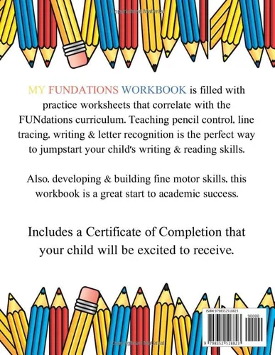 Vista 2 de MY FUNdations WORKBOOK Practice for Kids with Pencil Control, Line Tracing, Writing & Letter Recognition