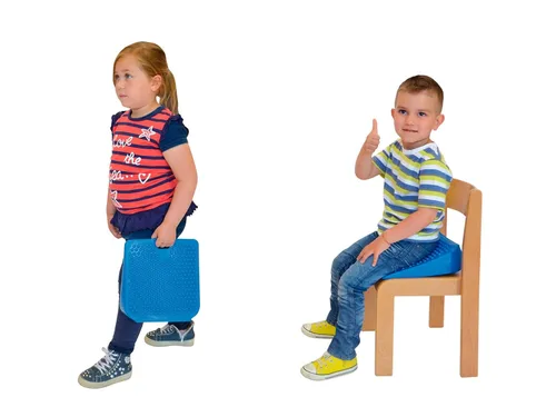 Vista 3 de Gymnic Movin 'Sit Jr. Asiento inflable, Color Azul.