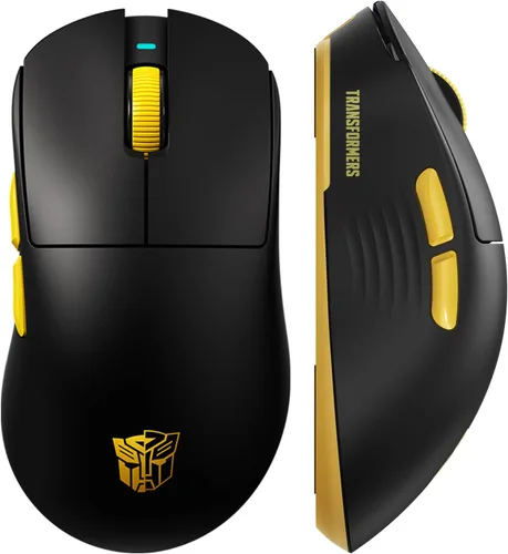 Vista 10 de Transformers GM04 - Mouse inalámbrico ligero para juegos de 2.22 oz, 12000 DPI, sensor PAW3311, duración de la batería de 100 horas, mouse Blanco