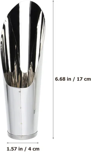 Vista 3 de Yardwe Pala de pala de cubo de acero inoxidable para cultivador interior de jardín para macetas