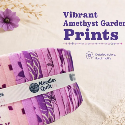 Vista 5 de Jelly Roll - 40 tiras de 2.5 x 44 pulgadas Paquetes de tiras de algodón – Tela acolchada perfecta para coser, proyectos de edredón precortados