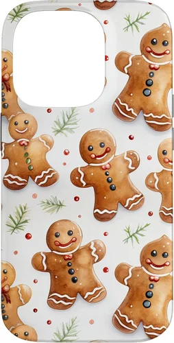 Vista 17 de Christmas Gingerbread Man Pattern for Girls Cute Xmas Baking Case for iPhone 17