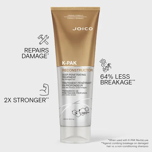 Vista 3 de Joico K-PAK Reconstructor Tratamiento de penetración profunda Para cabello gravemente dañado Repara y fortalece hebras Reconstruye y fortalece
