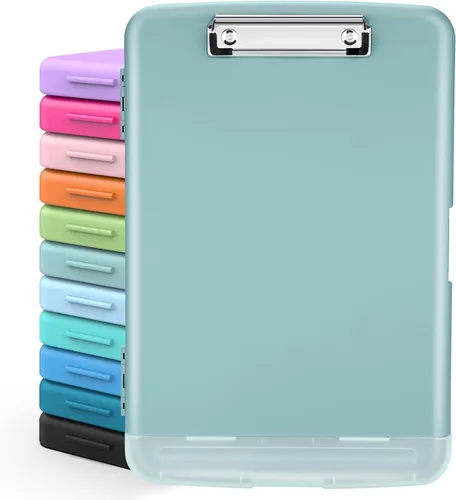 Vista 13 de Sooez Portapapeles con almacenamiento, tableros de clip de alta capacidad de 8.5 x 11 pulgadas con almacenamiento, carpeta de portapapeles