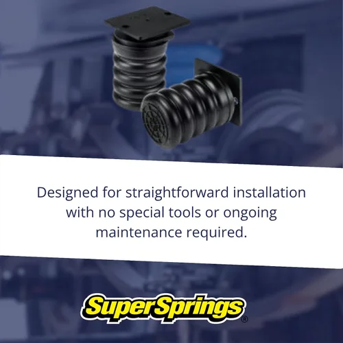 Vista 4 de SuperSprings SSR-312-47 SumoSprings Trasero para Dodge RAM 2500 3500, negro